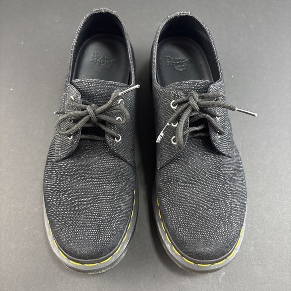 Dr Martens 1461 Glitter US Women's 10‎ Black Sparkle Oxford Shoes Streetwear - Picture 7 of 11